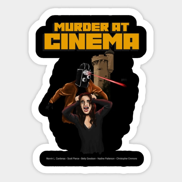 Murder at cinema - Vintage classic Sticker by WizardingWorld